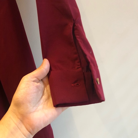 🤩 Elegant Maroon Button up Dress | Good as new | AND - Picture 8 of 12